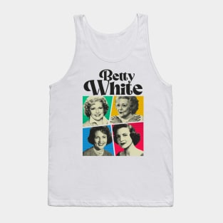 Betty White Comic Black Tank Top